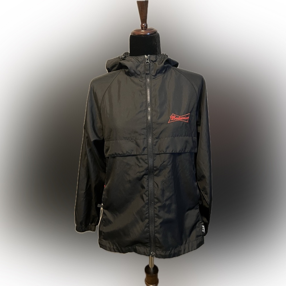 Reebok Budweiser Black Zip-Up Hoodie size M - Picture 1 of 16